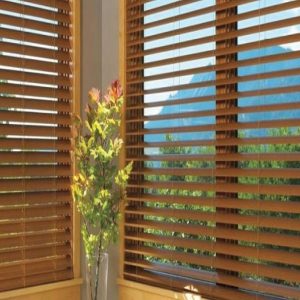 wood slat blinds